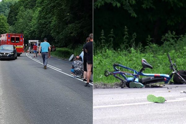 Vodič prešiel do protismeru a zrazil dvoch cyklistov. Tragickú nehodu neprežila matka, dieťa bojuje o život