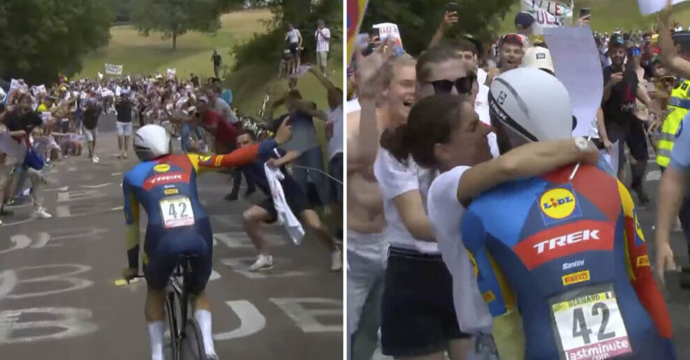 Julien Bernard dostal od UCI pokutu na Tour de France za „poškodenie imidžu“ cyklistiky – pobozkal manželku a kýval fanúšikom