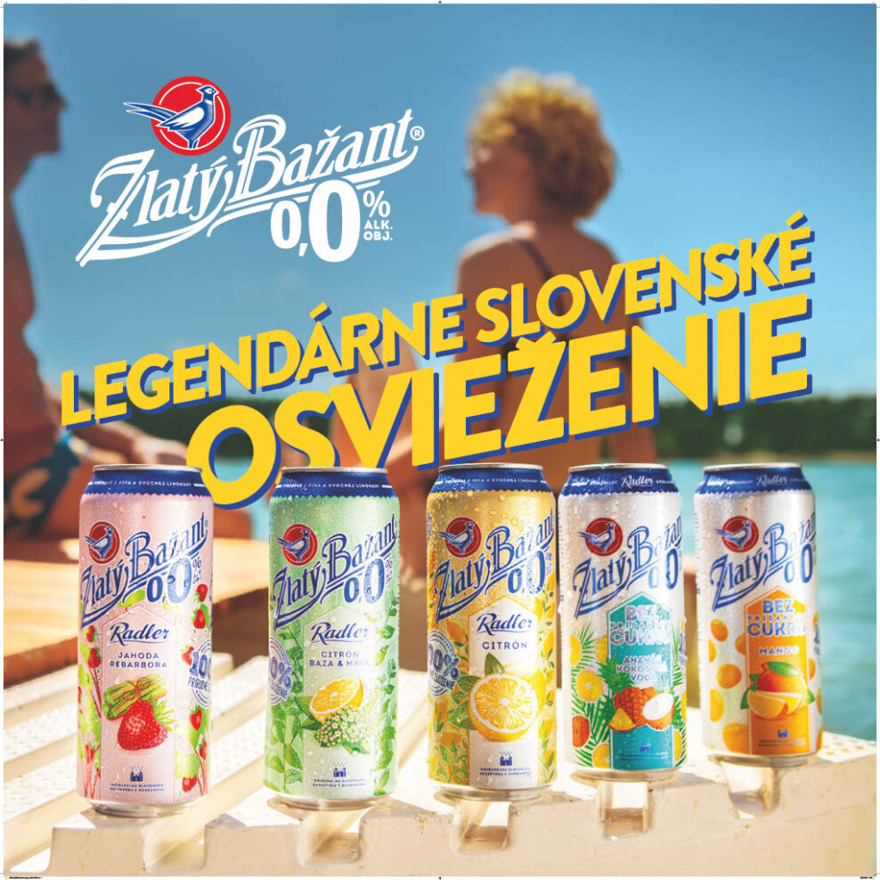 Legendárny slovenský radler Zlatý Bažant 0,0 % už 13 rokov dominuje trhu